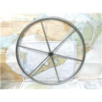 Boaters' Resale Shop of TX 2502 0154.71 EDSON 26" SS STEERING WHEEL FOR 1" SHAFT