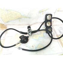 Boaters' Resale Shop of TX 2502 2724.12 AQUA-LUNG TITAN SCUBA REGULATOR & GAUGES