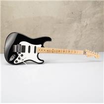 1990 Fender Stratocaster MIJ Black Electric Guitar w/ Original Floyd Rose #55935