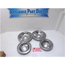 GE Range WB31T10010 WB31T10011 4 Pack Burner Drip Pans New