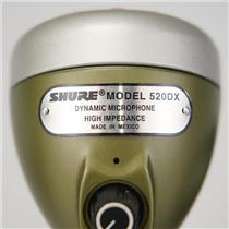 Shure 520DX Green Bullet Dynamic High Impedance Harmonica Mic w/Box #56083