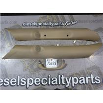 1999 2000 DODGE 3500 2500 SLT OEM A-PILLAR COVERS (TAN) SPEAKERS GRAB HANDLES