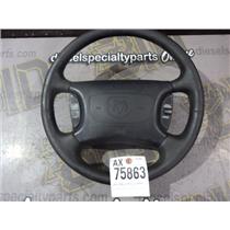 1999 2000 DODGE 3500 2500 SLT 5.9 DIESEL OEM LEATHER WRAPPED STEER WHEEL BLACK