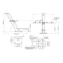 Boaters' Resale Shop of TX 2504 1147.67 SCANSTRUT FLAGSHIP TAPERED RADAR MOUNT
