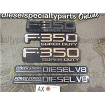 2000 2001 2002 FORD F350 7.3 DIESEL POWERSTROKE SUPERDUTY OEM EMBLEMS