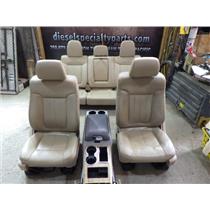 2011 2012 FORD F150 LARIAT CREW CAB (TAN) LEATHER SEATS W/ CONSOLE - FULL POWER