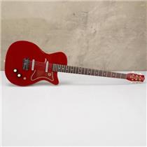 Danelectro U2 Baritone Red Electric Guitar w/ Hardshell Case #56431