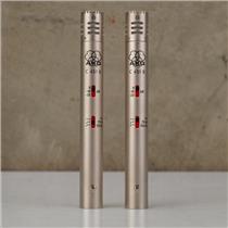 AKG C 451 B Small-Diaphragm Condenser Microphones Matched Pair w/ Case #56331
