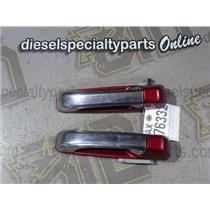 2011 2012 DODGE 3500 LARAMIE 6.7 DIESEL G56 EXTERIOR DOOR HANDLES (2) RED PAINT