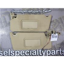 2011 2012 FORD F150 LARIAT 3.5 ECO BOOST AUTO 4X4 SUN VISORS SET ( TAN ) OEM