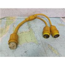 Boaters' Resale Shop of TX 2506 1405.02 MARINCO 50 AMP Y ADAPTER 1 F & 2 MALE