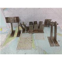 Boaters' Resale Shop of TX 2506 1403.02 DIY SS DINGHY DECK CHOCK BRACKET SET