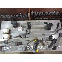 2003 2004 FORD F350 F250 XLT EXTENDED CAB SEAT BELTS (SET) 6 PASSENGER (GREY)