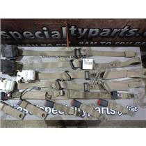 1999 2000 FORD F350 LARIAT 7.3 DIESEL AUTO 4X4 CREWCAB SEAT BELTS (TAN) SET