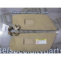 1999 2000 FORD F350 LARIAT 7.3 DIESEL AUTO 4X4 SUNVISORS TAN COLOR ( 2 ) OEM