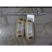 1999 2000 FORD F350 LARIAT 7.3 DIESEL AUTO 4X4 DOME LIGHTS TAN ( SET OF 2 ) OEM