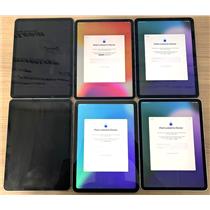 Lot 6 Mixed Apple iPad PRO iPad AIR iPad 5th Gen  No Power LOCKED FOR PARTS READ