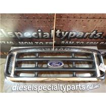 2001 2002 FORD F350 XLT 7.3 DIESEL AUTO 4X4 CREWCAB CHROME GRILLE OEM