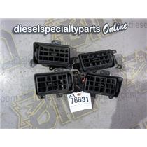 2000 2001 2002 FORD F350 XLT 7.3 DIESEL ZF6 4X4 CREWCAB DASH VENTS ( 4 ) BLACK