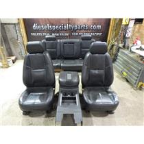 2008 GMC SIERRA 2500 3500 CREWCAB OEM (BLACK) LEATHER SEATS W/ CENTRE CONSOLE