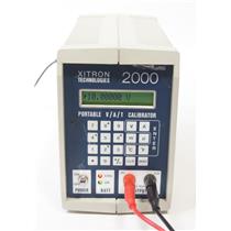 XiTron Technologies 2000 Portable V/A/T DC Calibrator Temperature Source