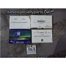 2008 2009 GMC SIERRA 3500 6.6 LMM DIESEL AUTO 4X4 OWNERS MANUAL OEM 2008