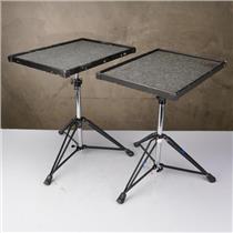 2 Pearl Trap Percussion Table w/ Stand - 18x24 w/ Vic Firth Stick Holders #55902