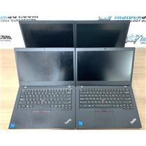 Lot 4 Lenovo ThinkPad L14 Gen 2 i5-11 2.4GHz 8gb RAM 128gb SSD 14" FHD NO POWER