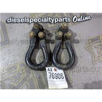 2003 2004 FORD F250 XLT 5.4 ZF6 4X4 FRONT FRAME MOUNT TOW HOOKS (SET) BLACK