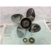 Boaters' Resale Shop of TX 2508 0201.06 TURBO 4 BLADE SS 14.25RH21 PROP w NUT &