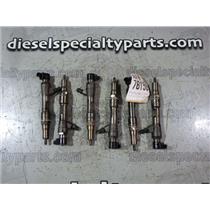 2008 2009 FORD F550 CREWCAB 6.4 DIESEL ENGINE FUEL INJECTORS CORE ONLY SET OF 6