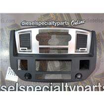 2008 2009 DODGE 3500 SLT 6.7 DIESEL AUTO 4X4 CENTRE DASH PANEL COVER (CHARCOAL)