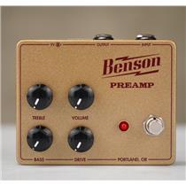 Benson Amps Preamp Gold Oxblood Guitar Effects Pedal #57139