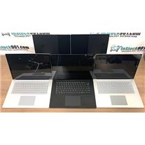 Lot 5 Surface Laptop 4 i7-1185G7 3.0GHz 16gb RAM 128gb SSD 15" Touch NO POWER