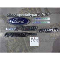 2013 2014 FORD F150 XLT 3.5 ECO BOOST AUTO 4X4 CREWCAB EMBLEMS SET ( 6 )