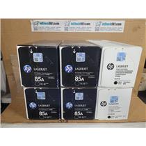 Lot of Six New Genuine HP 85A Toner Cartridges New Sealed HP Original CE285A