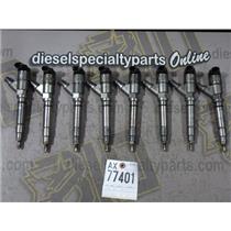 2006 GMC CHEVROLET GMC 2500 3500 LLY / LBZ 6.6 DIESEL FUEL INJECTORS (8) SET