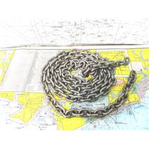 Boaters' Resale Shop of TX 2502 1571.07 TEN FEET OF 1/4" STAINLESS ANCHOR CHAIN