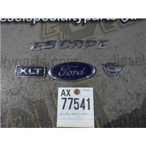 2003 2004 FORD ESCAPE XLT 3.0 L AUTO OEM VEHICLE EMBLEM SET