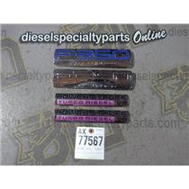 2005 2006 FORD F350 F250 XLT 6.0 DIESEL AUTO 4X4 " F350 XLT "-EMBLEMS SET 4 OEM