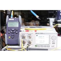 Keysight 8163B Lightwave Multimeter with 81634B Power Sensor & 81570A Attenuator