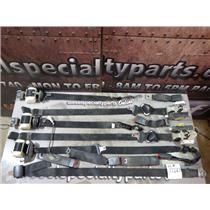 2009 2010 FORD F350 XLT 6.4 DIESEL AUTO 4X4 SEAT BELT SET (BLACK) 6 PASSENGER