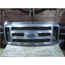 2008 2009 2010 FORD F350 XLT 6.4 DIESEL AUTO 4X4 OEM FRONT GRILLE - CHROME