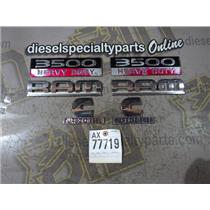 2008 2009 DODGE 3500 6.7 DIESEL AUTO 4X4 QUADCAB EMBLEMS BADGES SET EMBLEM