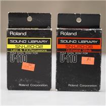 Roland SN-U110-06 & 02 Orchestral Winds Latin FX Sound Cards for U-110 #57288