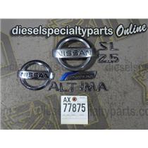 2010 2011 NISSAN ALTIMA SL 2.5 4CLY AUTO SEDAN OEM EXTERIOR EMBLEMS (SET)