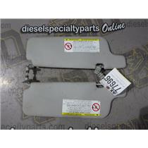 2001 2002 TOYOTA ECHO 2DR 4CLY 1.5L MANUAL SUN VISORS ( SET ) LIGHT GRAY OEM