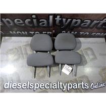 2001 2002 TOYOTA ECHO 2DR 4CLY 1.5L MANUAL HEAD RESTS - CLOTH - SET OF 4 - GRAY
