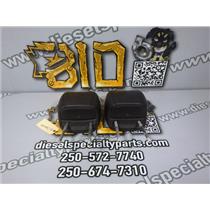 2007 2008 GMC ACADIA SLT 3.6 AUTO AWD SUV FRONT SEAT LEATHER HEADRESTS (BLACK)