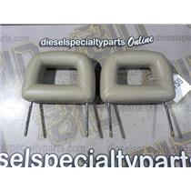 2003 2004 BUICK REGAL LS 3.8 V6 AUTO OEM FRONT SEAT LEATHER HEAD RESTS (TAN)
